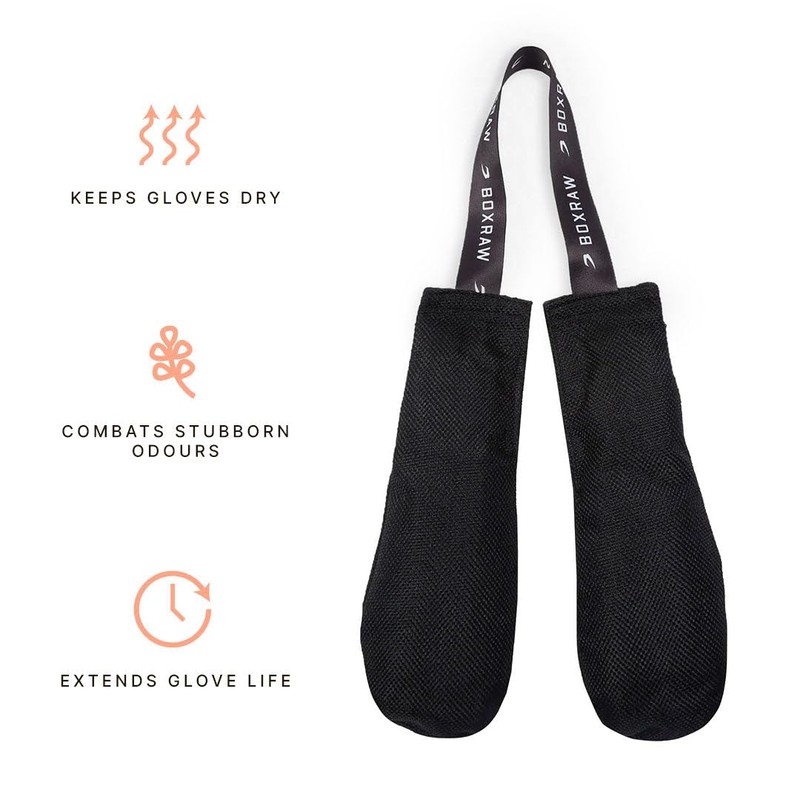 BOXRAW Boxing Glove Deodorizers- Glove Dryer & Inserts - Absorbs