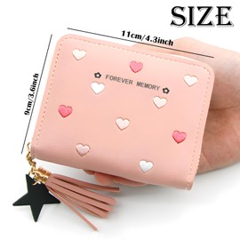 LHLZNB Elegant Women's Wallet & Small Purses for Women - Stylish Coin Purse Women, Kids Wallet, and Wallet for Women - Perfect for Everyday Use，Womens Purse，Girls Purse (Pink)