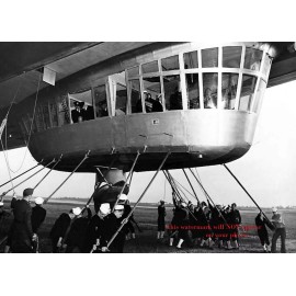 1936 Hindenburg Blimp Landing PHOTO Lakehurst Airship Zeppelin First USA Flight