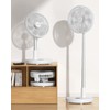 TriPole Oscillating Fan Portable Quiet Standing Fan with Remote, 12"