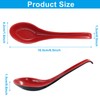 Cjueiom 6Pcs Rice Spoons, Chinese Soup Spoons with Hook for