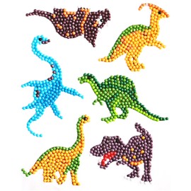 Pracht Creatives Hobby Diamond Painting Dinosaur Sticker Set for Kids 5+ Years