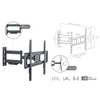 Full Motion Tilt & Swivel TV Wall Mount 37"-70" TVs