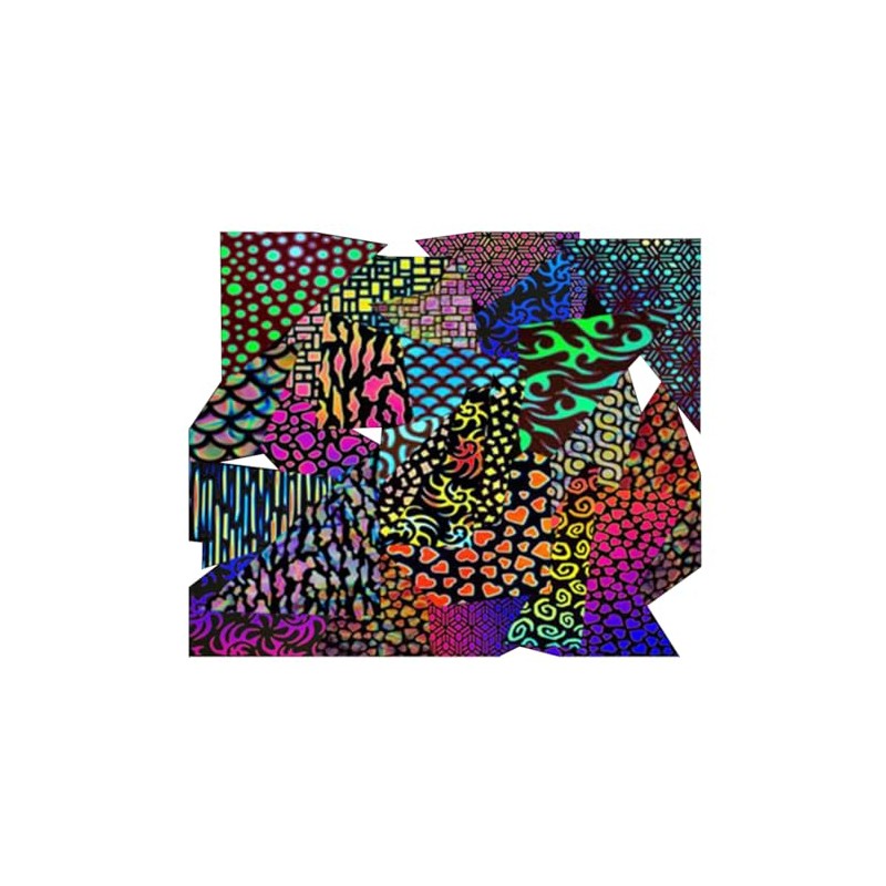 1lb. CBS Dichroic Glass Borderline Assorted Jewelry Pack on Standard