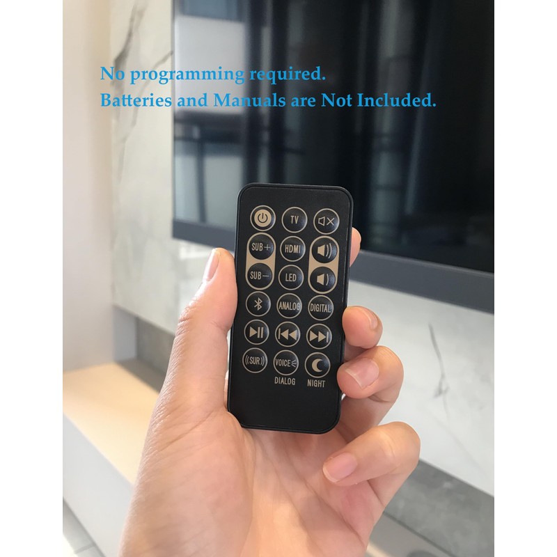 Replacement Remote Control for Klipsch Soundbar RSB-3 RSB-8 RSB-6 R4B