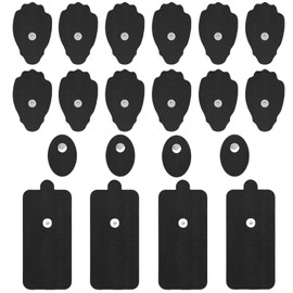 TENS Unit Electrode Pads 20 Packs 3.5mm Snap TENS Replacement Pads Stim Pads Reusable TENS Pads, TENS/EMS Unit Muscle Stimulator Pads Compatible with NURSAL, Belifu, AVCOO, Neocarbon, MEDVICE TENS