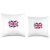 Union Jack British Flag Flair Throw Pillow