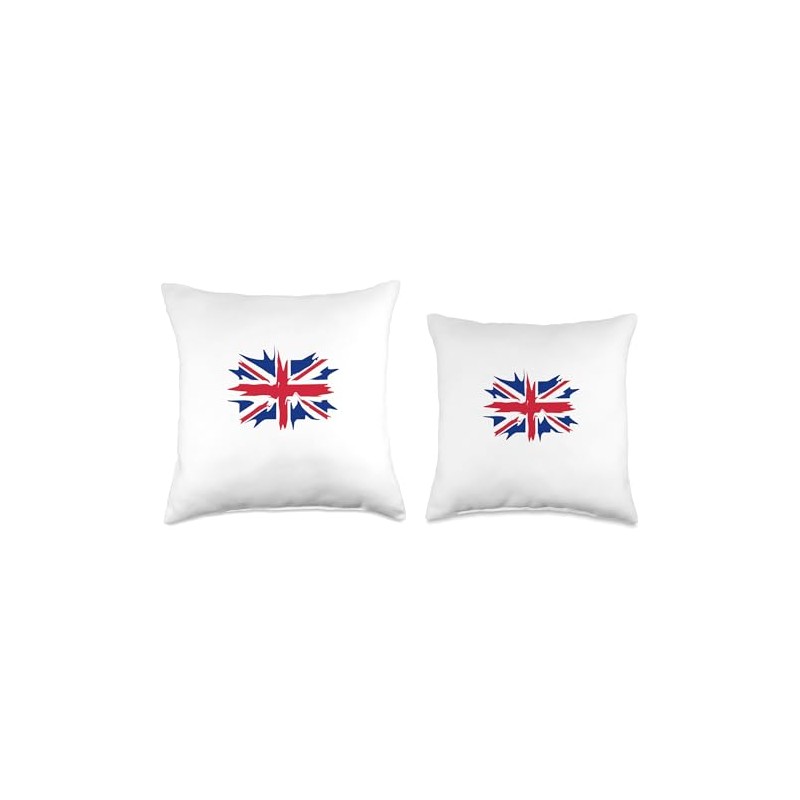 Union Jack British Flag Flair Throw Pillow