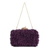 Syrads Flower Handbag Clutch Evening Bag Flowers Purses with Chain