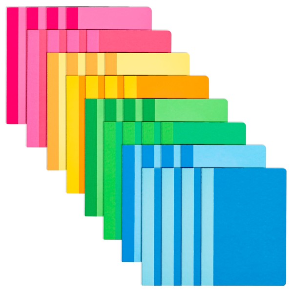 PAPERAGE 32-Pack Composition Notebook Journals, 60 Pages, 8 Color Covers