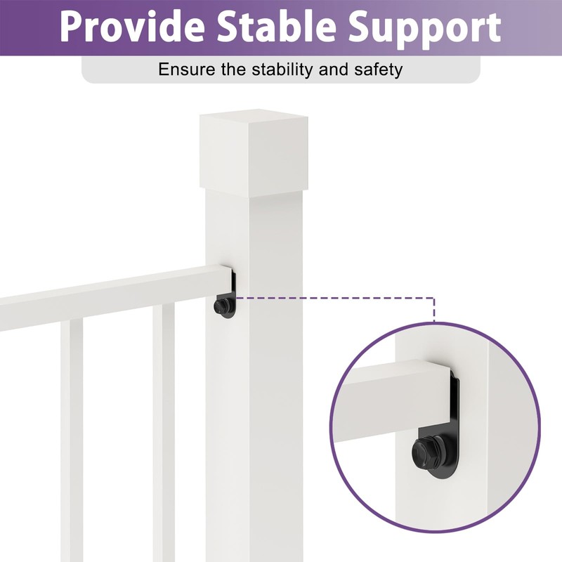 4 Pcs Fence Mounting Bracket for 1" x 1" Square