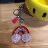 Popfizzy Rainbow Keychain, Bling Backpack Charm, Rhinestone Purse Charms for