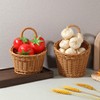2Pcs Hanging Woven Storage Basket for Onion Ginger Garlic -