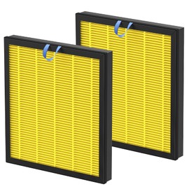 2 Pack Vital 100S Pet Care Replacement Filter for LEVOIT Vital 100S Air Purifier, 3-in-1 Vital 100s-P Hepa Filter and High-Efficiency Activated Carbon Filter, Replace Part #Vital 100S-RF-PA, Yellow