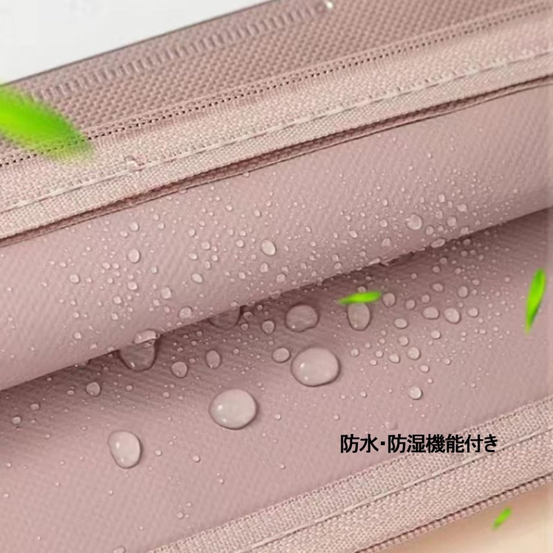 File Bag, 2 Pcs Zippered File Case, A4, 2 Pockets,