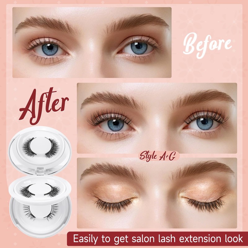 Higu clace Magnetic Eyelashes, Magnetic Eyelashes Without Eyeliner, Magnetic Eyelashes