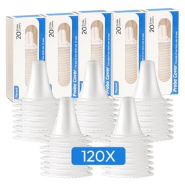120X Ear Thermometer Probe Covers, for All Braun Thermometer Ear Covers, Lens Filters, Refill Caps, 0% BPA Disposable Covers