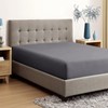 AL NOOR HOME Premium Charcoal Fitted Sheet - 100% Pure