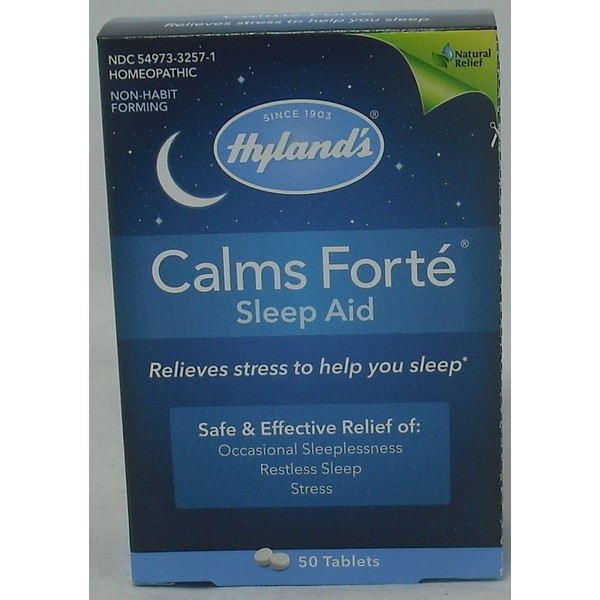 Hyland's Calms Forte Sleep Aid Tablet, 50 Count (2 Pack)