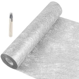 SWAWIS Fleece Table Runner, Silver, 30 cm x 20 m, for Birthdays, Christmas, Table Runner, Paper Roll, Table Runner for Weddings, Valentine's Day, Birthday, Christenings, Festive Decoration