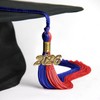 Endea Graduation Double Color Tassel with Gold Date Drop (Royal