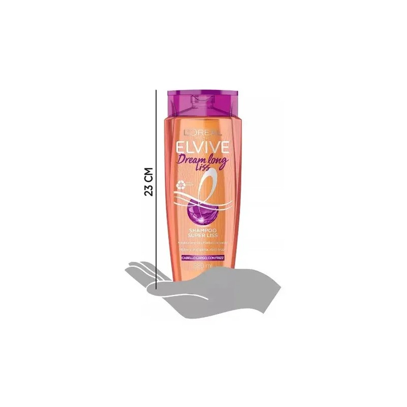 Shampoo Dream Long Liss 680ml Elvive Keratina Vegetal Y Manteca