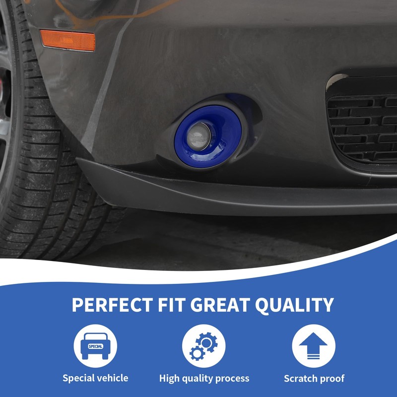 RAZPOY Front Fog Light Covers Foglights Lamp Trim Compatible with