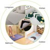 Alluring Non-Slip Mat for Carpet, Pack of 8, Washable and