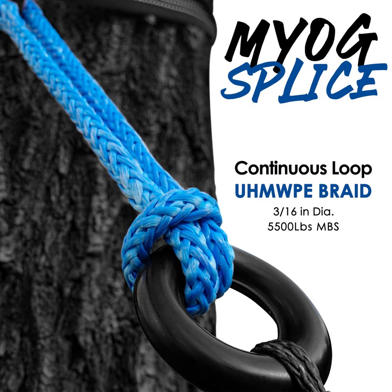 EMMAKITES 2200lb 16Meter 3mm 100% UHMWPE Braided Polyethylene Cord Spool
