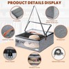 Kigley 3 Pcs Hat Storage Boxes, Hat Travel Case, Hats