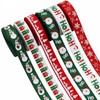 Liobelon 30 Yards Christmas Ribbon for Crafts, Christmas Ribbon Wired