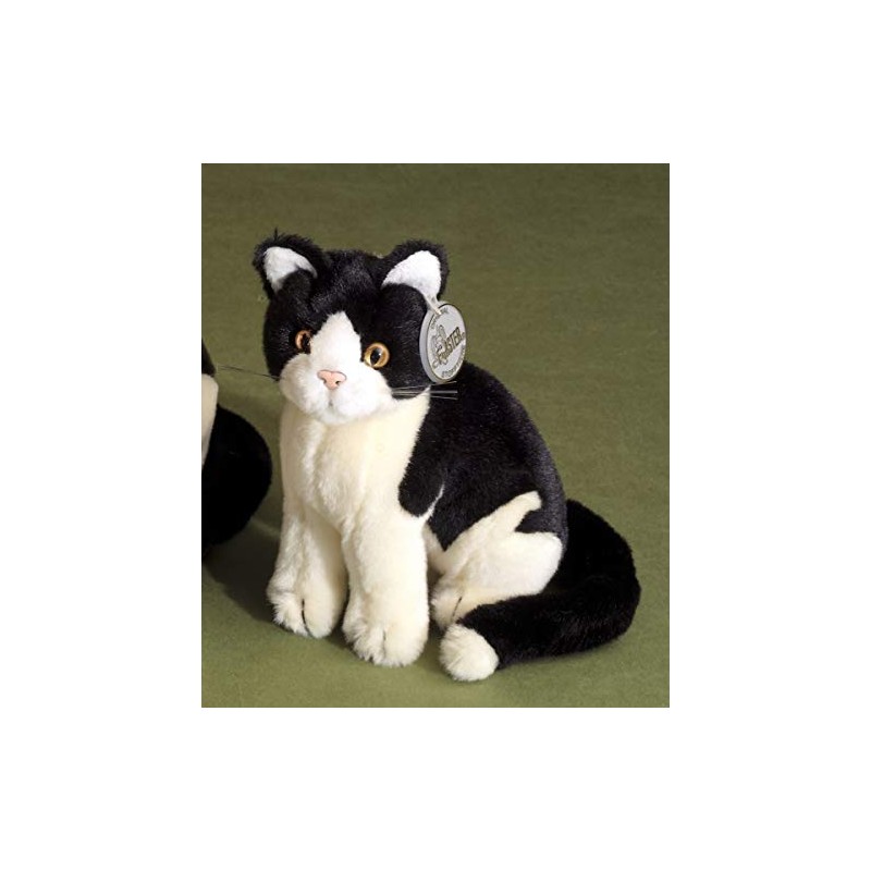 Förster Small Cat Soft Toy Sitting 20 CM Black#3478 Antique