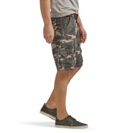 Lee Men's Big & Tall Dungarees Belted Wyoming Cargo Short, Ash Camo, 48