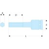 FACOM Nshm.6 Nshm 1/2" Drive Metric Impact Bit for Hexagon