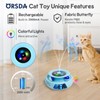 ORSDA Cat Toy, 3-in-1 Automatic Cat Toys for Indoor Cats,