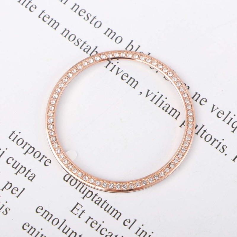 Gatuida 46mm Bezel Protector Crystal Diamond Cover Alloy Bezel Ring