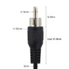 Jienk 4PCS 24AWG 1FT RCA Male to Speaker Wire Pigtail