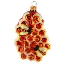 Hamburger Weihnachtsontor - Christmas Tree Decoration - Honeycomb with Bees