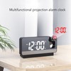 Projection Alarm Clock Time Date Temperature Display 180 Degree Wide