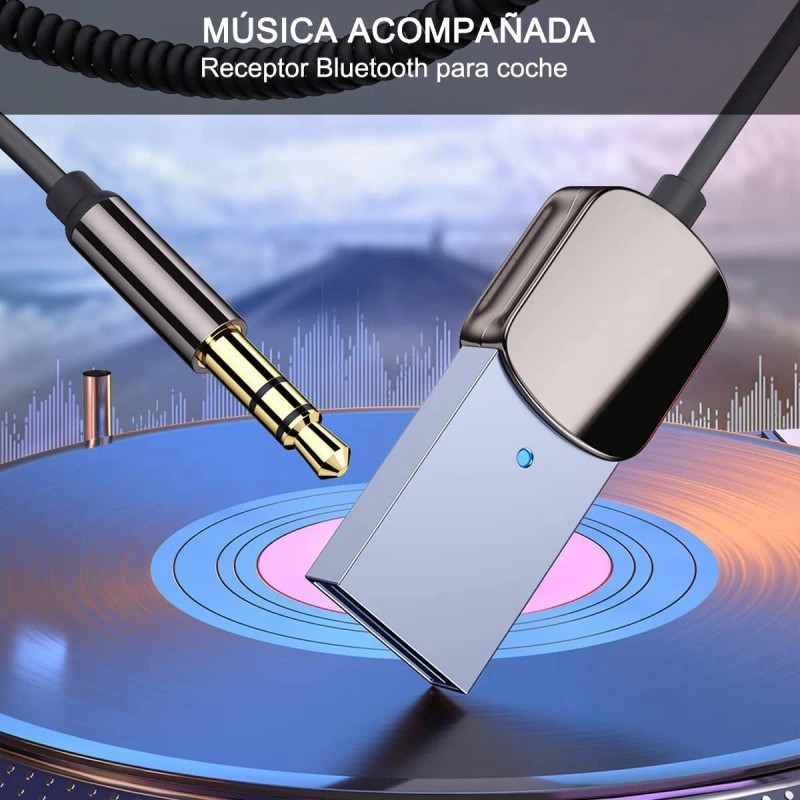 Recept Bluetoth HJDWQN 5.3 USB Auto Aux 3.5mm HD Llamadas