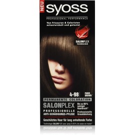 Syoss Hair Colour, 4-98 Paris Brown, Pack of 3 (3 x 115 ml)
