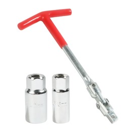 bylikeho Spark Plug Tool,Spark Plug Removal Tool,Spark Plug Socket Wrench,Car Accessories 6mm (5/8") & 21mm (13/16") Remover Installer Tool Kit,Universal,T-handle Spark Plug Wrench for Lawn Mower