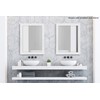 DesignOvation Bosc Framed Wall Mirror, 27.5x39.5, White