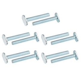 PATIKIL 1/4"-20 t Track Bolts, 10 Pack 1-3/4 Inch T-Slot Bolts Kayak Rail Bolt Accessories for Universal t Track Woodworking Jigs and Fixtures, Silver