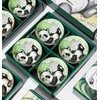 EatingBiting 4pcs Bowls & 4 Pairs of Chopsticks Panda Porcelain