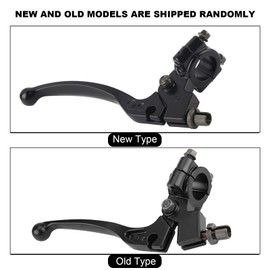 KIMISS 22mm Brake Clutch Levers, 7/8in Handlebar Folding Clutch Lever with Perch for - Dirt Pit Bike with Diameter Handlebar