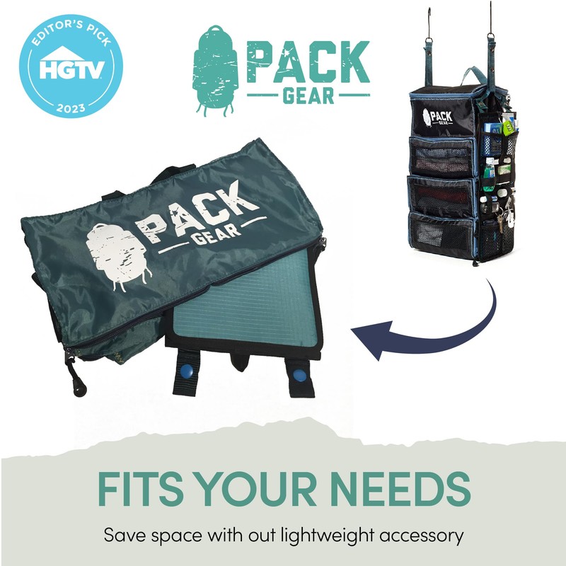 Pack Gear Hanging Mesh Organizer – Durable Elastic Pockets Designed