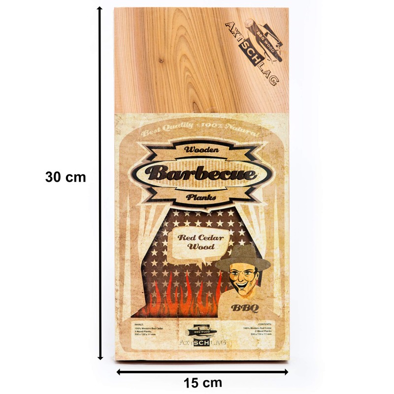 Axtschlag Wood Planks Western Cedar 100G02M1200 V, Smoke, Pack of