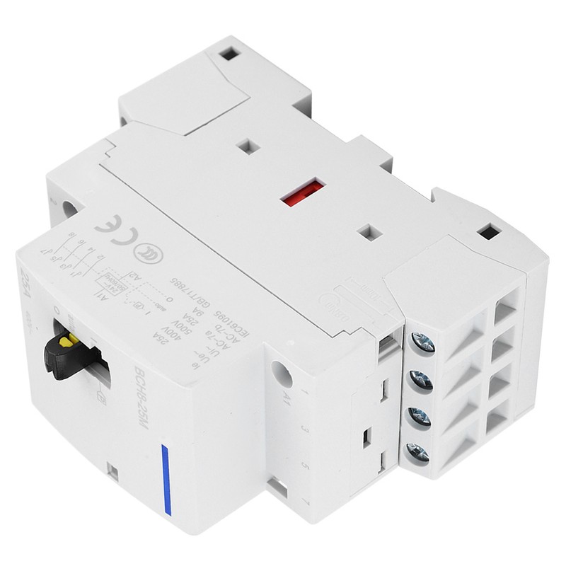 BCH8-25M Household AC Contactor 24V 25A 4P Modular Contactor With