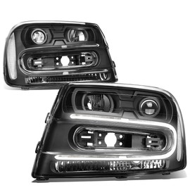 DNA Motoring HL-HPL-CTR02-BK-CL1 Headlight Assembly Passenger Side)